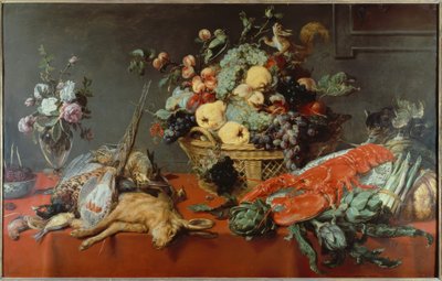 Stilleben med fruktkurv av Frans Snyders or Snijders