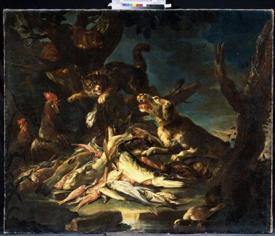 Fiskene (fisk). Maleri av Frans Snyders (1579-1657). Olje på lerret av Frans Snyders or Snijders