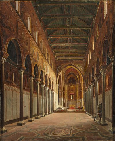 Interiør i Monreale-katedralen Santa Maria Nuova av Frans Vervloet