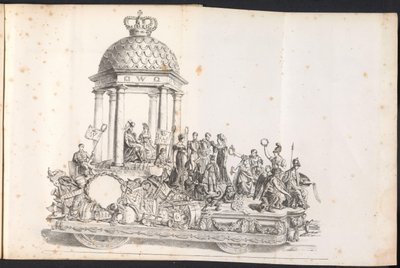 Femte flottør i prosesjonen for Saint Rombout, 1825 av Frans Vervloet
