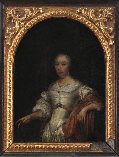Portrett av en dame av Frans van I Mieris