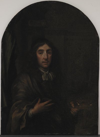 Portrett av en maler av Frans van I Mieris