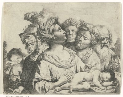 Ceres, Mars og Saturn (De fire aldre) av Frans van Mieris (II) (rejected attribution)
