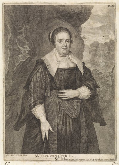 Portrett av en ukjent kvinne Theatrum Artis Pictoriae (serietittel) av Frans van Stampart