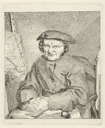 Portrett av Adam Silo av Frans van der Mijn