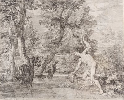 Narcissus og ekko, 1600-tallet. av Frans van der Neve