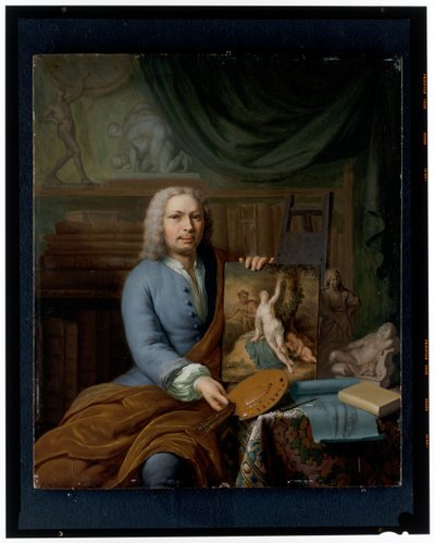 Selvportrett av Frans van the Younger Mieris
