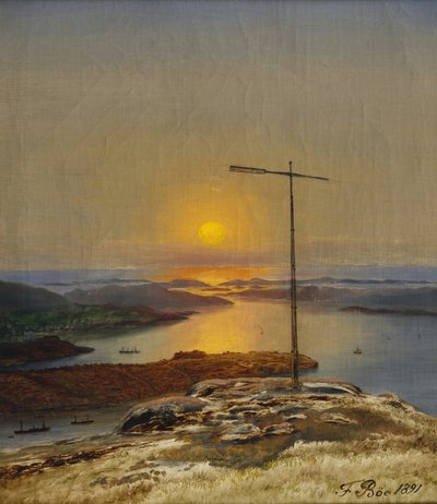 Utsikt fra Sandviksfjellet, Bergen av Frants Diderik Boe