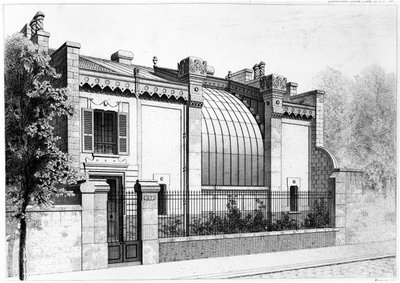 Malerstudio, 57, boulevard Arago, Paris. 1878 av Frantz Huguelin