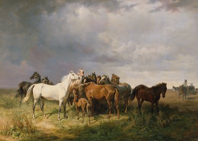 Hester på Puszta av Franz Adam