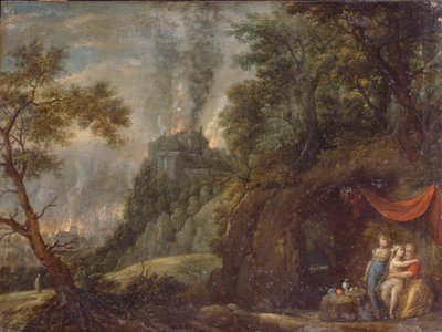 Lot og hans døtre, 1720-årene av Franz Anton Hartmann