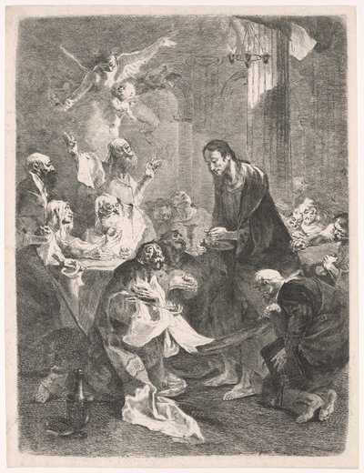 Kristus og apostlenes hellige nattverd av Franz Anton Maulbertsch