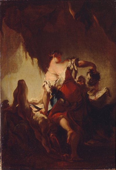 Judith med sjefen for Holofernes av Franz Anton Maulbertsch