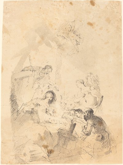 Hyrdenes tilbedelse av Franz Anton Maulbertsch