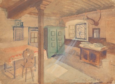 Våningsstue i Tragöß av Franz Barwig d. Ä.