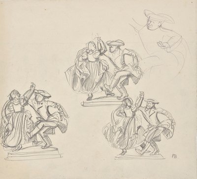 Design for bondens fontene i Neutitschein av Franz Barwig d. Ä.