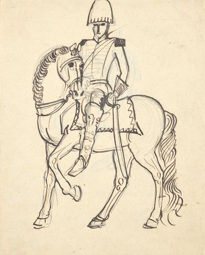 offiser til hest av Franz Barwig d. Ä.