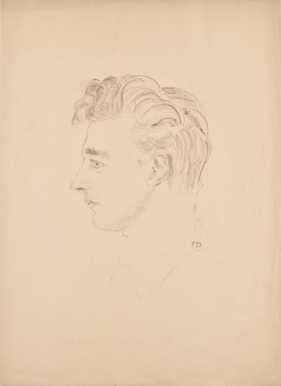 Portrettstudie av Franz Barwig den yngre av Franz Barwig d. Ä.