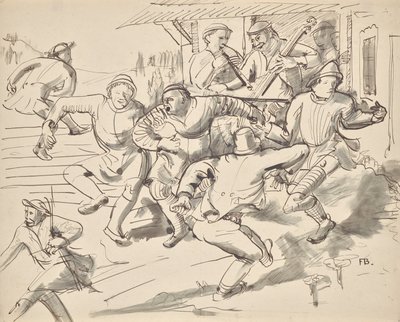 Dansende bønder av Franz Barwig d. Ä.