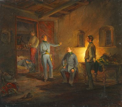 Kopals siste natt med oberst Schlechta i en italiensk bondehytte av Franz Brudermann