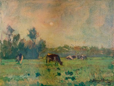 'Morgen, november', c1908 av Franz Courtens