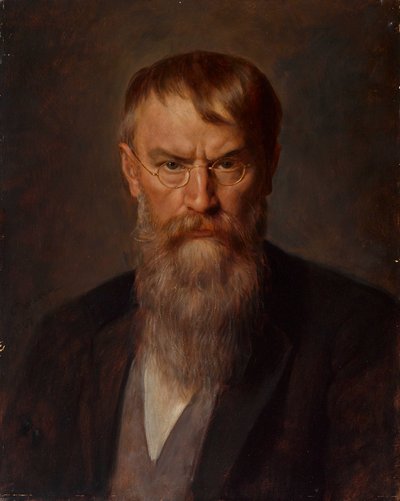 Portrett av Franz von Lenbach 1836-1904, 1907. av Franz Defregger von