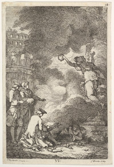 Et besøk i Roma i 1764, 1764. av Franz Edmund Weirotter