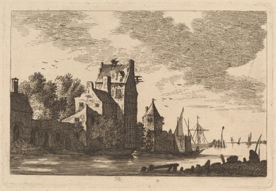 Hus på et innløp av Franz Edmund Weirotter