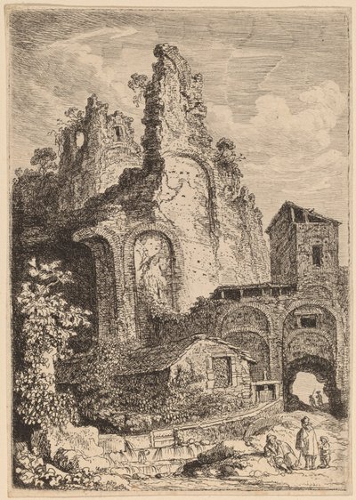 Det gamle palasset i Tivoli av Franz Edmund Weirotter