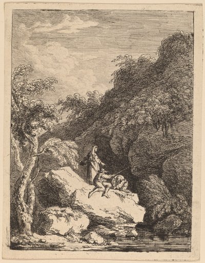 Utkanten av Firenze, på vei til Roma av Franz Edmund Weirotter