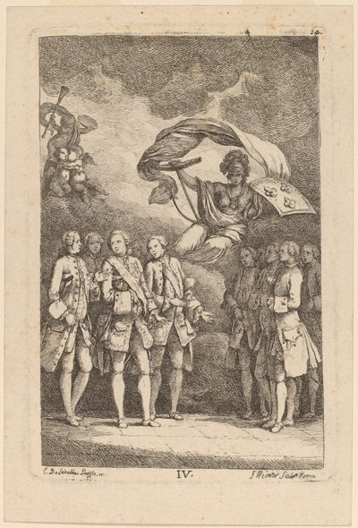 I komme til Roma: pl. 4 av Franz Edmund Weirotter after Étienne de Lavallée Poussin