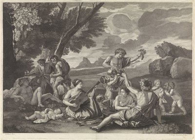 Landskap med Bacchae av Franz Ertinger