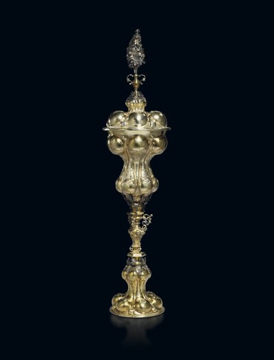 Pakkeforgylt kopp og deksel, 1609-29 av Franz Fischer