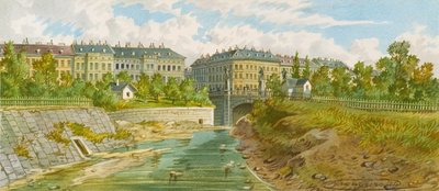 Elisabethbroen over Wien-elven av Franz Gerasch