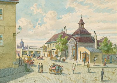 Matzleinsdorfer-linjen i Wien (hjørne Margarethengurtel og Matzleinsdorfer Platz) av Franz Gerasch