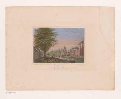 Utsikt over Wittevrouwenpoort i Utrecht av Franz Hablitschek