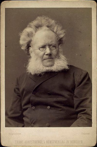 Henrik Ibsen, norsk dramatiker og poet, slutten av 1800- eller begynnelsen av 1900-tallet. av Franz Hanfstaengl