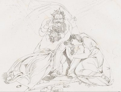 Der Tod des Oedipus Ødipus død, 1806. av Franz Hegi