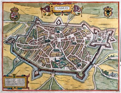 Cambrai, Frankrike (gravering av Franz Hogenberg