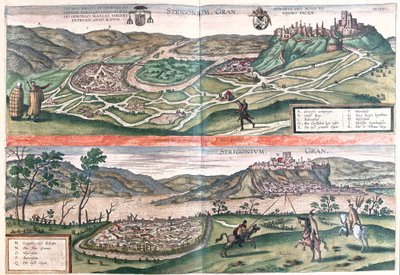 Esztergom, Ungarn av Franz Hogenberg
