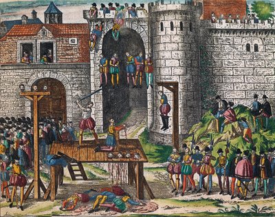Henrettelse av Amboise-sammensvorne, 25. mars av Franz Hogenberg