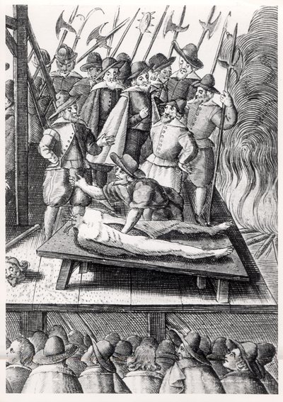 Henrettelse av katolikker i England under regjeringen til Elizabeth I (1533-1603) av Franz Hogenberg