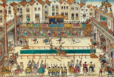 Henry II av Frankrike dødelig såret, 30. juni av Franz Hogenberg