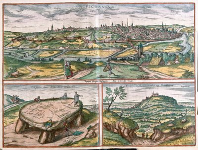 Montpellier, Tours og Poitiers, Frankrike av Franz Hogenberg