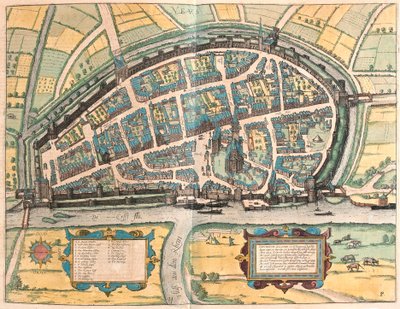 Neuss, Tyskland (gravering av Franz Hogenberg