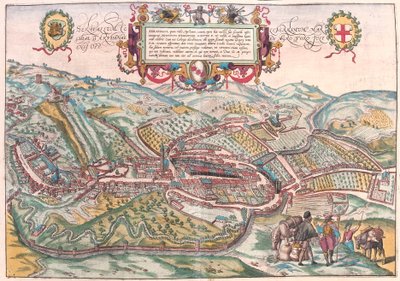Serravalle, Vittorio Veneto (Treviso), Italia (gravering av Franz Hogenberg