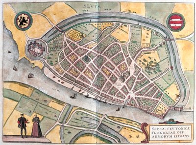 Sluys, Nederland av Franz Hogenberg