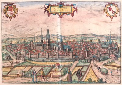 Soest, Tyskland (gravering av Franz Hogenberg