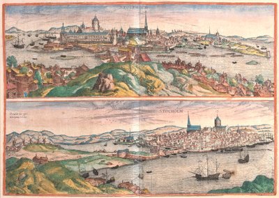 Stockholm, Sverige (gravering av Franz Hogenberg