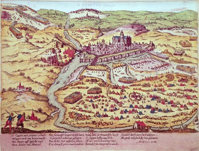 Beleiringen av St. Quentin, 27. juli 1557 av Franz Hogenberg